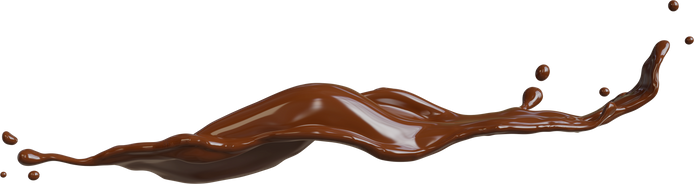 Chocolate Splashing isolated